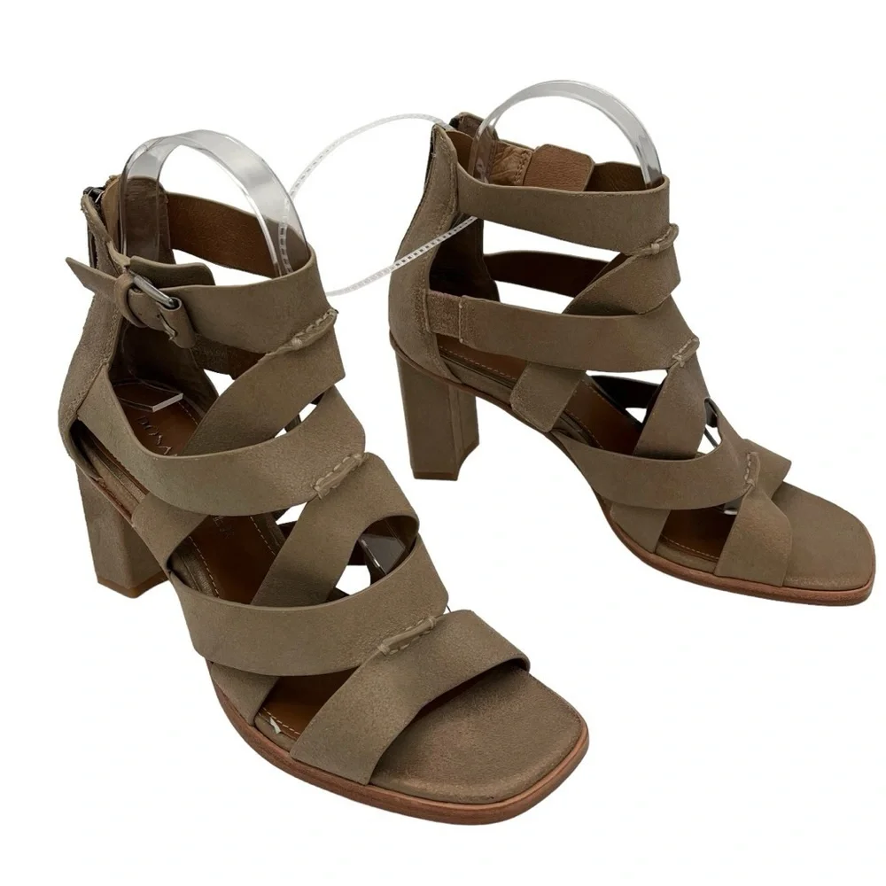 Donald Pliner Izzy Metallic Caged High Heel Sandal Women's Size: 7.5